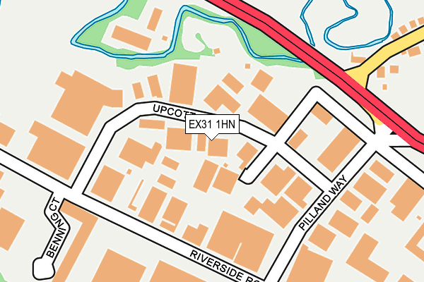EX31 1HN map - OS OpenMap – Local (Ordnance Survey) EX31 1HN map - OS OpenMap – Local (Ordnance Survey)