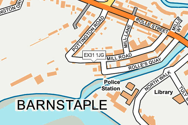 EX31 1JG map - OS OpenMap – Local (Ordnance Survey) EX31 1JG map - OS OpenMap – Local (Ordnance Survey)