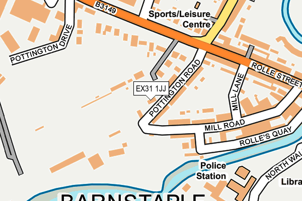 EX31 1JJ map - OS OpenMap – Local (Ordnance Survey) EX31 1JJ map - OS OpenMap – Local (Ordnance Survey)