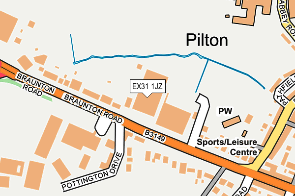 EX31 1JZ map - OS OpenMap – Local (Ordnance Survey) EX31 1JZ map - OS OpenMap – Local (Ordnance Survey)