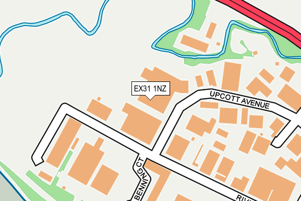 EX31 1NZ map - OS OpenMap – Local (Ordnance Survey) EX31 1NZ map - OS OpenMap – Local (Ordnance Survey)