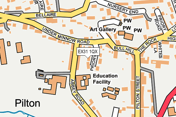 EX31 1QX map - OS OpenMap – Local (Ordnance Survey)