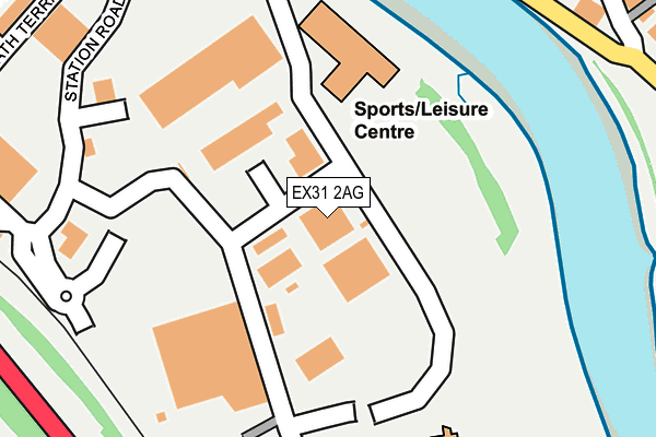 EX31 2AG map - OS OpenMap – Local (Ordnance Survey) EX31 2AG map - OS OpenMap – Local (Ordnance Survey)