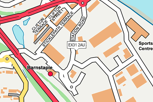 EX31 2AU map - OS OpenMap – Local (Ordnance Survey) EX31 2AU map - OS OpenMap – Local (Ordnance Survey)