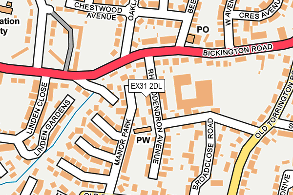 EX31 2DL map - OS OpenMap – Local (Ordnance Survey) EX31 2DL map - OS OpenMap – Local (Ordnance Survey)