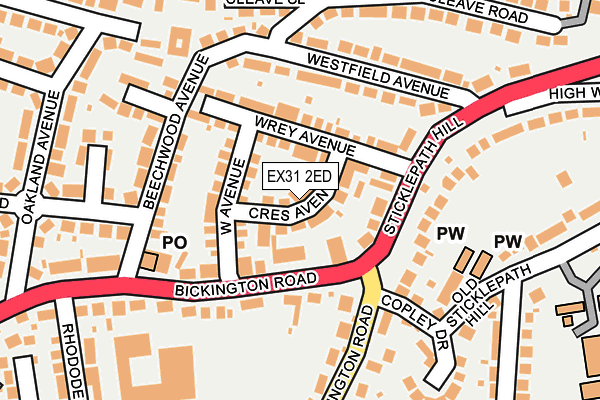 EX31 2ED map - OS OpenMap – Local (Ordnance Survey) EX31 2ED map - OS OpenMap – Local (Ordnance Survey)