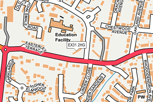 EX31 2HG map - OS OpenMap – Local (Ordnance Survey) EX31 2HG map - OS OpenMap – Local (Ordnance Survey)