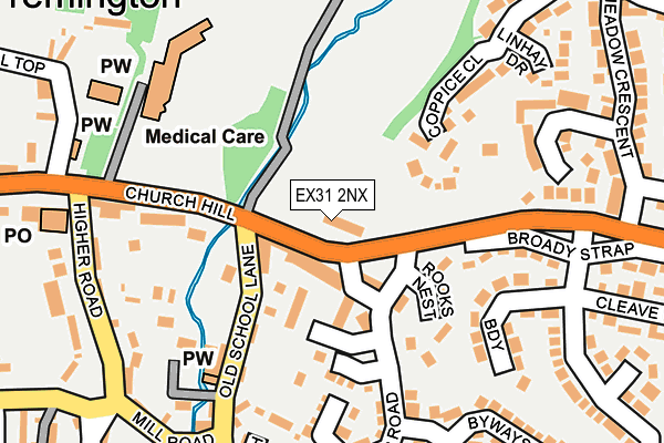 EX31 2NX map - OS OpenMap – Local (Ordnance Survey) EX31 2NX map - OS OpenMap – Local (Ordnance Survey)