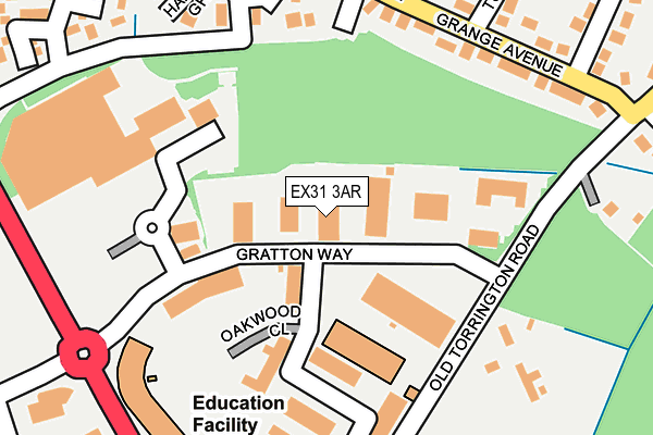 EX31 3AR map - OS OpenMap – Local (Ordnance Survey) EX31 3AR map - OS OpenMap – Local (Ordnance Survey)