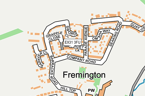 EX31 3FU map - OS OpenMap – Local (Ordnance Survey) EX31 3FU map - OS OpenMap – Local (Ordnance Survey)