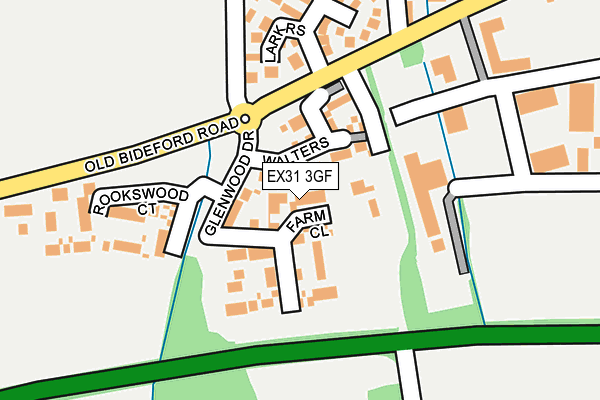 EX31 3GF map - OS OpenMap – Local (Ordnance Survey) EX31 3GF map - OS OpenMap – Local (Ordnance Survey)