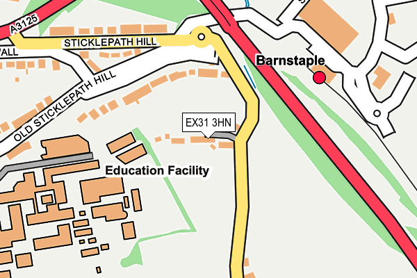 EX31 3HN map - OS OpenMap – Local (Ordnance Survey) EX31 3HN map - OS OpenMap – Local (Ordnance Survey)