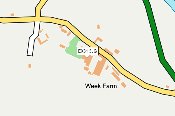 EX31 3JG map - OS OpenMap – Local (Ordnance Survey) EX31 3JG map - OS OpenMap – Local (Ordnance Survey)
