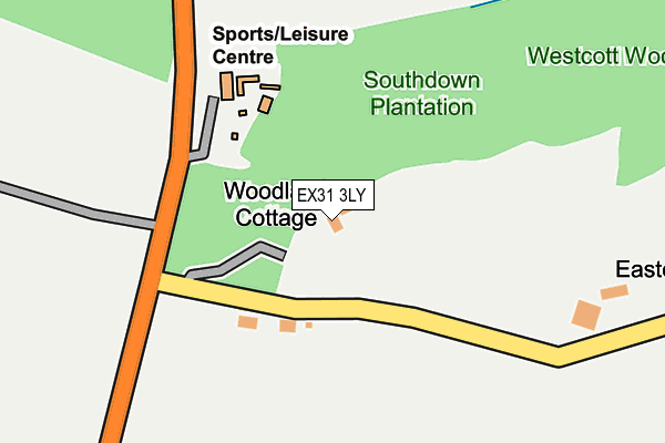 EX31 3LY map - OS OpenMap – Local (Ordnance Survey) EX31 3LY map - OS OpenMap – Local (Ordnance Survey)