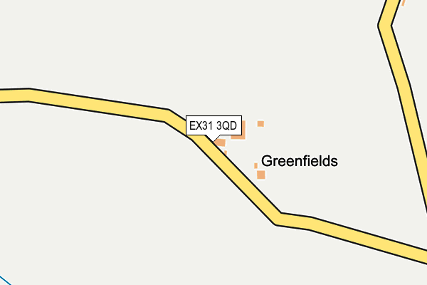 EX31 3QD map - OS OpenMap – Local (Ordnance Survey) EX31 3QD map - OS OpenMap – Local (Ordnance Survey)