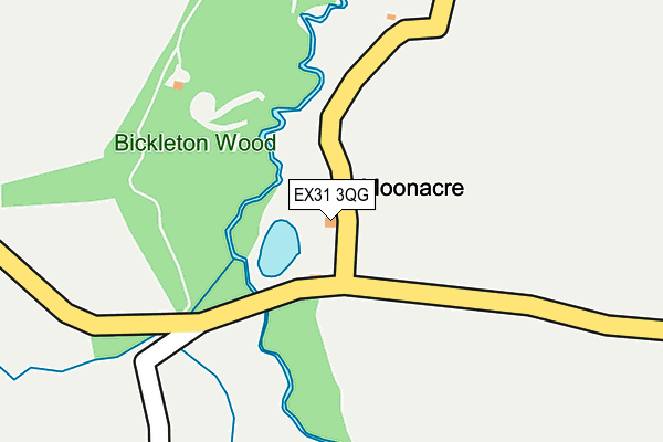 EX31 3QG map - OS OpenMap – Local (Ordnance Survey)