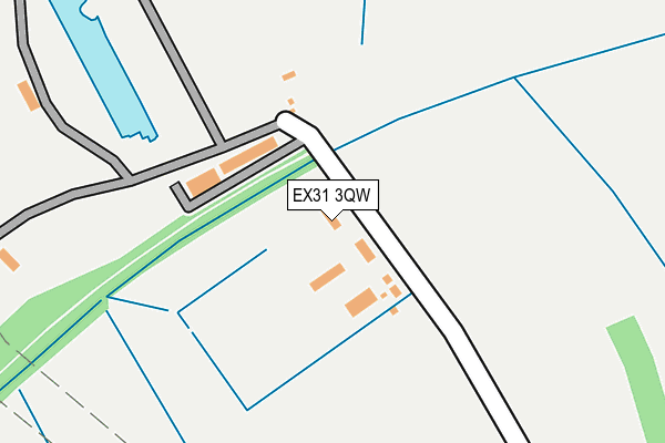 EX31 3QW map - OS OpenMap – Local (Ordnance Survey) EX31 3QW map - OS OpenMap – Local (Ordnance Survey)