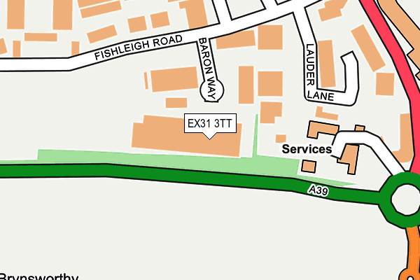 EX31 3TT map - OS OpenMap – Local (Ordnance Survey) EX31 3TT map - OS OpenMap – Local (Ordnance Survey)