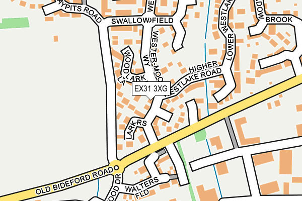 EX31 3XG map - OS OpenMap – Local (Ordnance Survey) EX31 3XG map - OS OpenMap – Local (Ordnance Survey)