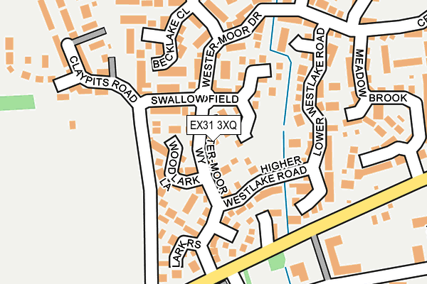 EX31 3XQ map - OS OpenMap – Local (Ordnance Survey) EX31 3XQ map - OS OpenMap – Local (Ordnance Survey)