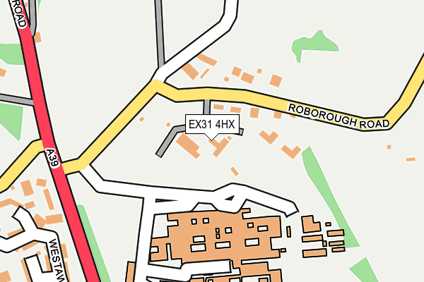 EX31 4HX map - OS OpenMap – Local (Ordnance Survey) EX31 4HX map - OS OpenMap – Local (Ordnance Survey)