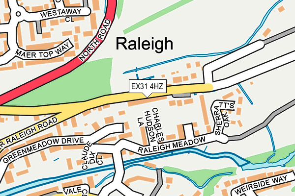 EX31 4HZ map - OS OpenMap – Local (Ordnance Survey) EX31 4HZ map - OS OpenMap – Local (Ordnance Survey)