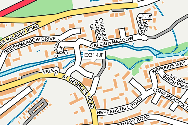EX31 4JF map - OS OpenMap – Local (Ordnance Survey) EX31 4JF map - OS OpenMap – Local (Ordnance Survey)
