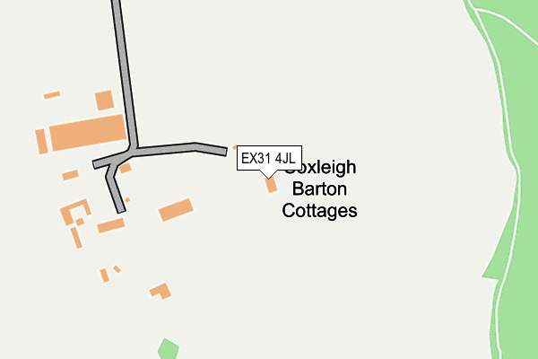 EX31 4JL map - OS OpenMap – Local (Ordnance Survey) EX31 4JL map - OS OpenMap – Local (Ordnance Survey)