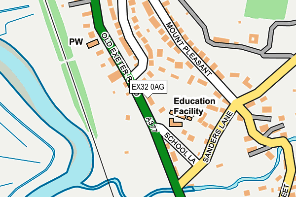EX32 0AG map - OS OpenMap – Local (Ordnance Survey) EX32 0AG map - OS OpenMap – Local (Ordnance Survey)