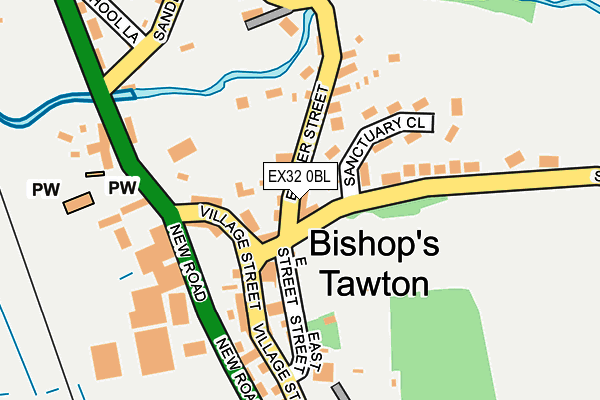 EX32 0BL map - OS OpenMap – Local (Ordnance Survey) EX32 0BL map - OS OpenMap – Local (Ordnance Survey)