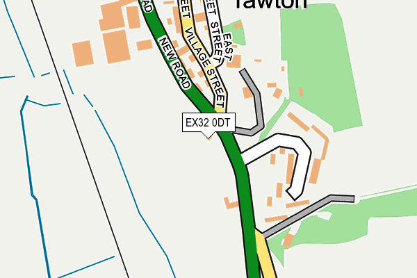 EX32 0DT map - OS OpenMap – Local (Ordnance Survey) EX32 0DT map - OS OpenMap – Local (Ordnance Survey)
