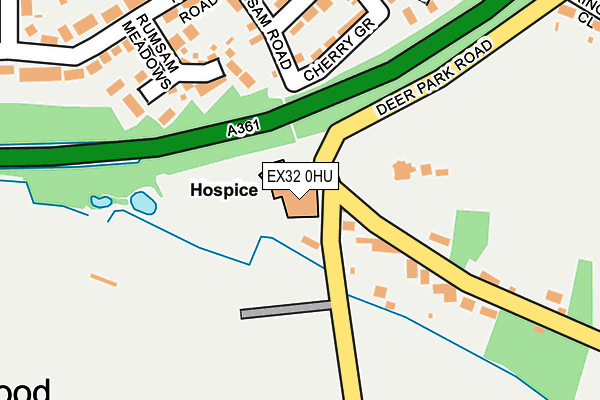 EX32 0HU map - OS OpenMap – Local (Ordnance Survey) EX32 0HU map - OS OpenMap – Local (Ordnance Survey)