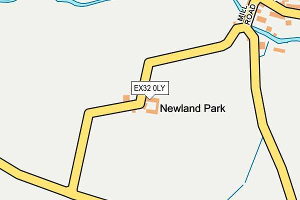 EX32 0LY map - OS OpenMap – Local (Ordnance Survey) EX32 0LY map - OS OpenMap – Local (Ordnance Survey)