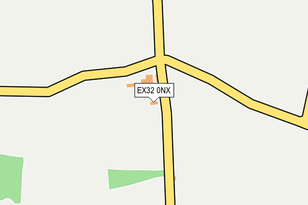 EX32 0NX map - OS OpenMap – Local (Ordnance Survey) EX32 0NX map - OS OpenMap – Local (Ordnance Survey)