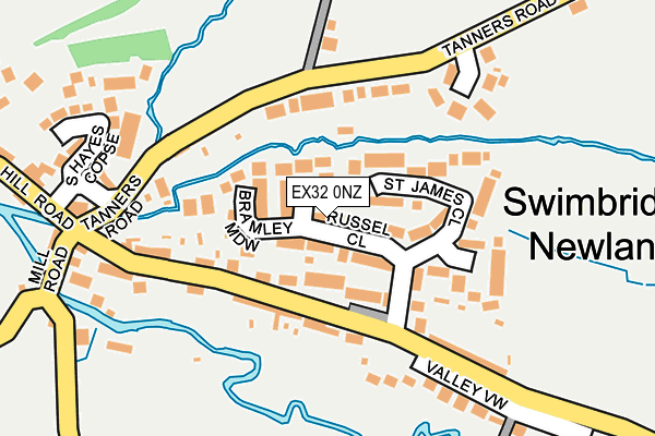 EX32 0NZ map - OS OpenMap – Local (Ordnance Survey) EX32 0NZ map - OS OpenMap – Local (Ordnance Survey)