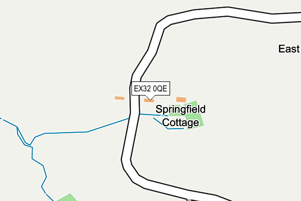 EX32 0QE map - OS OpenMap – Local (Ordnance Survey) EX32 0QE map - OS OpenMap – Local (Ordnance Survey)