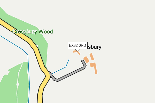 EX32 0RD map - OS OpenMap – Local (Ordnance Survey) EX32 0RD map - OS OpenMap – Local (Ordnance Survey)