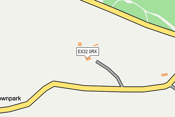 EX32 0RX map - OS OpenMap – Local (Ordnance Survey) EX32 0RX map - OS OpenMap – Local (Ordnance Survey)
