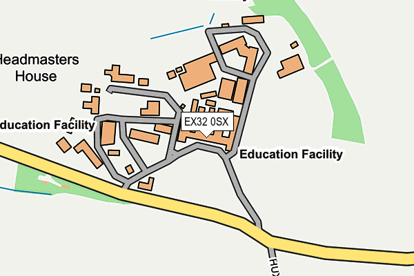 EX32 0SX map - OS OpenMap – Local (Ordnance Survey) EX32 0SX map - OS OpenMap – Local (Ordnance Survey)