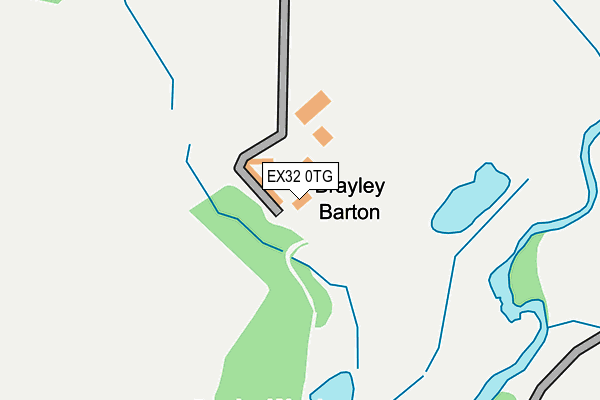 EX32 0TG map - OS OpenMap – Local (Ordnance Survey) EX32 0TG map - OS OpenMap – Local (Ordnance Survey)