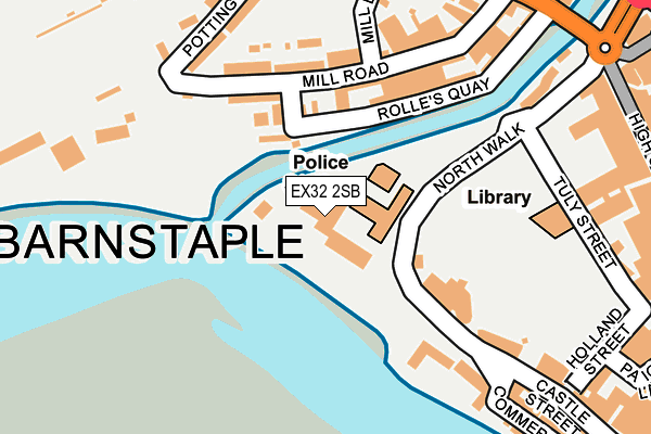 EX32 2SB map - OS OpenMap – Local (Ordnance Survey) EX32 2SB map - OS OpenMap – Local (Ordnance Survey)