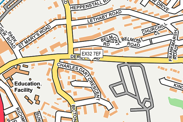 EX32 7EF map - OS OpenMap – Local (Ordnance Survey) EX32 7EF map - OS OpenMap – Local (Ordnance Survey)