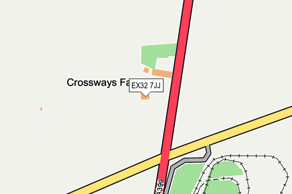 EX32 7JJ map - OS OpenMap – Local (Ordnance Survey)