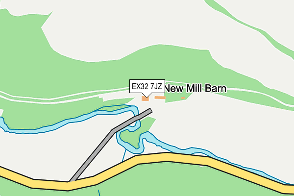 EX32 7JZ map - OS OpenMap – Local (Ordnance Survey) EX32 7JZ map - OS OpenMap – Local (Ordnance Survey)