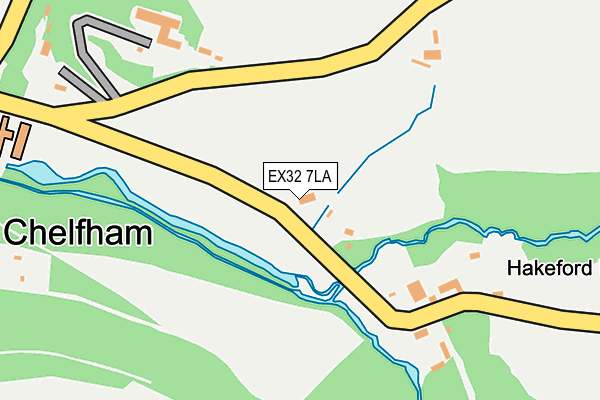 EX32 7LA map - OS OpenMap – Local (Ordnance Survey) EX32 7LA map - OS OpenMap – Local (Ordnance Survey)