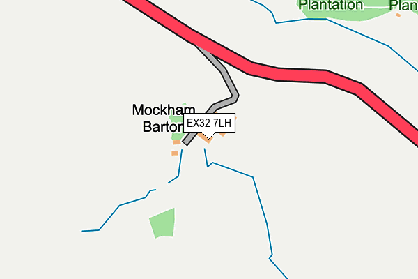 EX32 7LH map - OS OpenMap – Local (Ordnance Survey) EX32 7LH map - OS OpenMap – Local (Ordnance Survey)