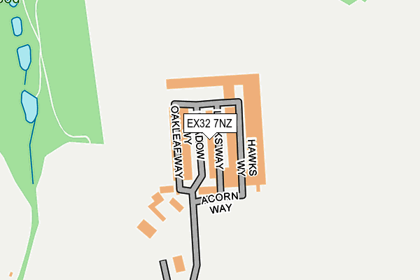 EX32 7NZ map - OS OpenMap – Local (Ordnance Survey) EX32 7NZ map - OS OpenMap – Local (Ordnance Survey)