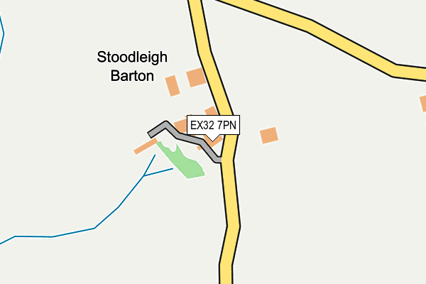 EX32 7PN map - OS OpenMap – Local (Ordnance Survey) EX32 7PN map - OS OpenMap – Local (Ordnance Survey)