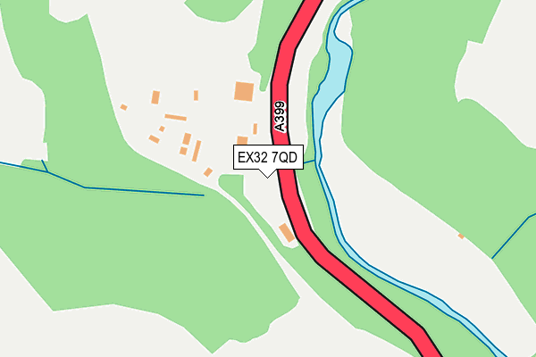 EX32 7QD map - OS OpenMap – Local (Ordnance Survey) EX32 7QD map - OS OpenMap – Local (Ordnance Survey)