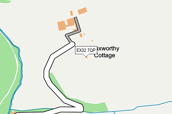 EX32 7QP map - OS OpenMap – Local (Ordnance Survey) EX32 7QP map - OS OpenMap – Local (Ordnance Survey)